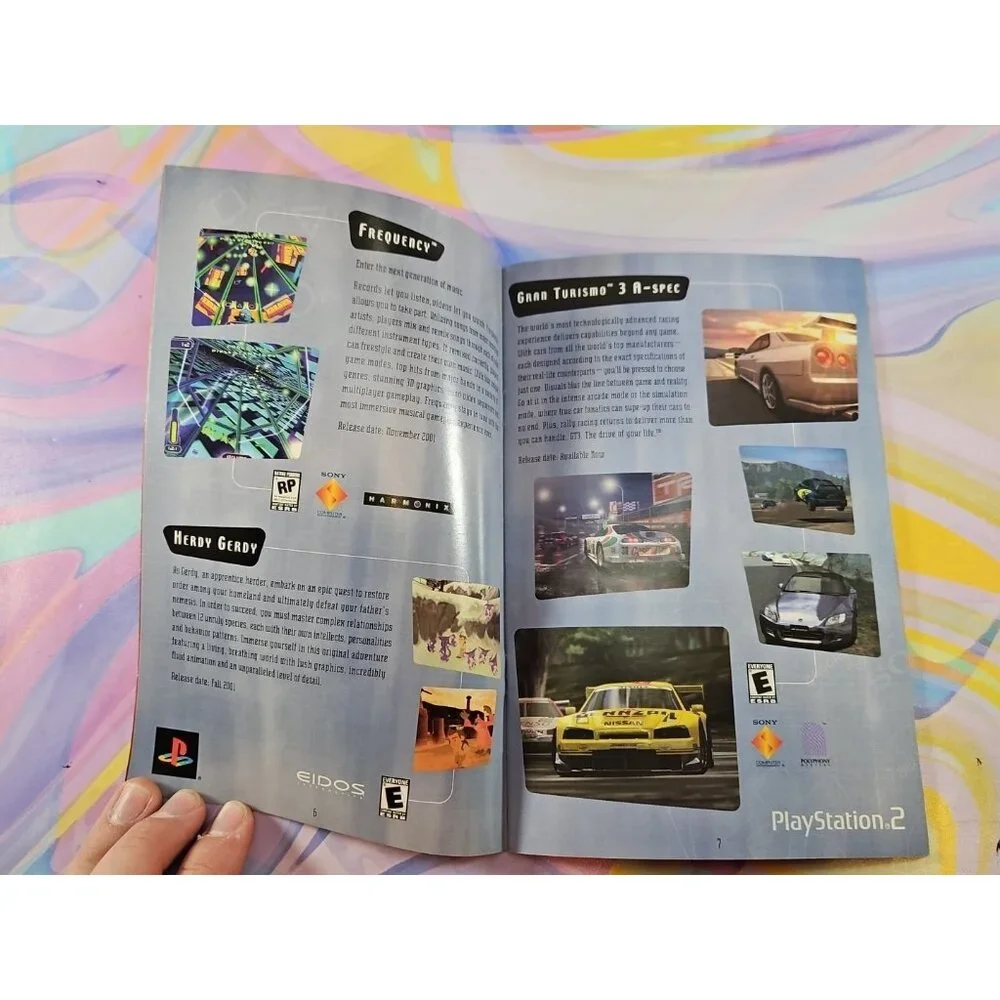 Sony PlayStation 2 PS2 2001 Catalog Promo Preview, Final Fantasy Gran Turismo